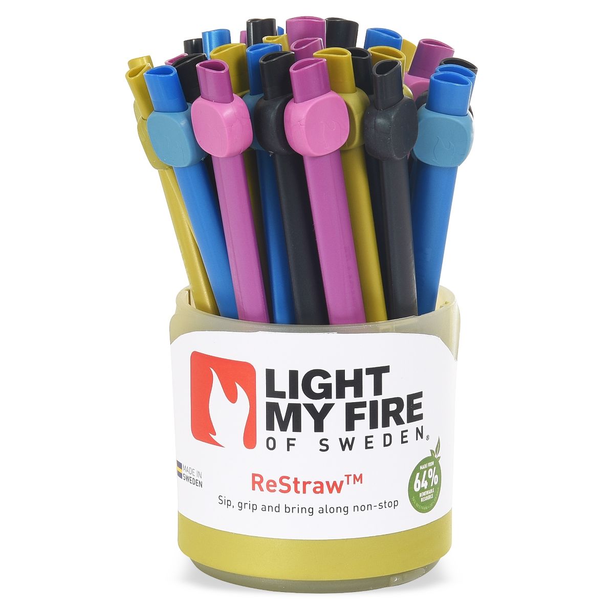 Light My Fire Reusable Straw - ReStraw 80-piece CDU