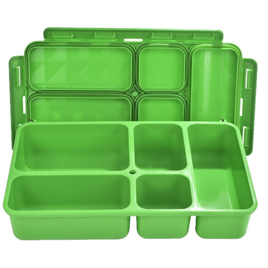 Go Green 5-compartment Leak-Proof Foodbox (Large) Green