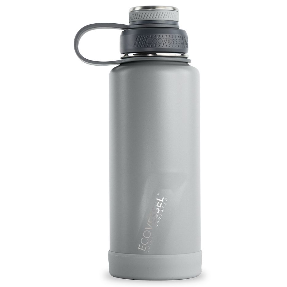 32 oz EcoVessel Boulder Insulated Stainless Steel Water Bottle Slate Gray