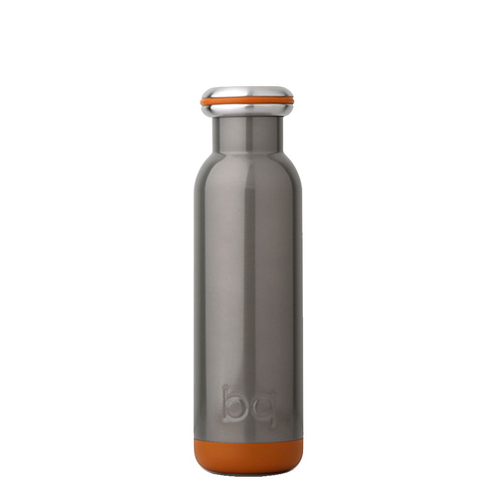 15 oz BQ Vacuum Insulated Stainless Steel Travel Bottle Dawn Grey