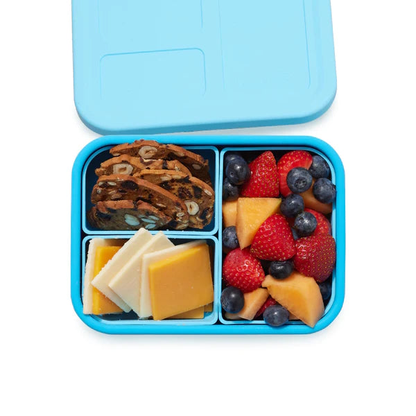 Lunchbots Build-A-Bento Medium Platinum Silicone Bento Box Ocean