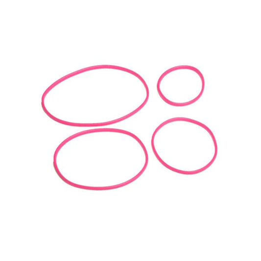 Go Green FOODBOX Replacement Silicone Bands Medium 4-comp Pink