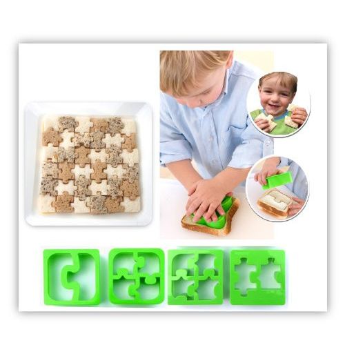 Lunchpunch Sandwich Cutter, Match & Munch (4-pack)