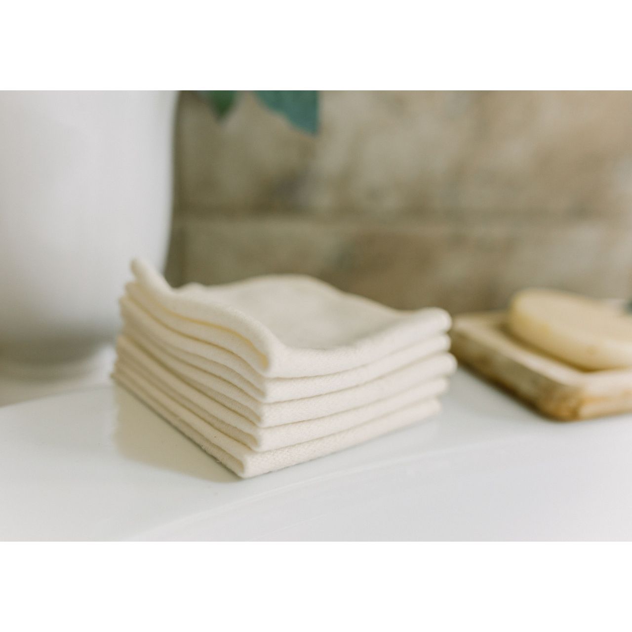 Colibri Bamboo/Organic Cotton Fleece Washcloths (Set of 5)