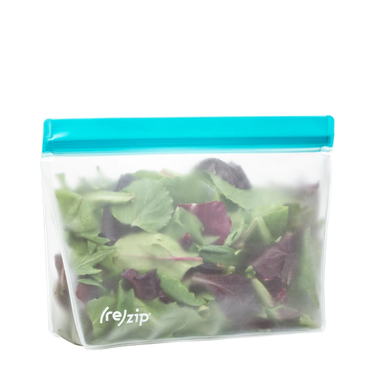 (re)zip stand-up 4-cup Reusable Storage Bag Aqua