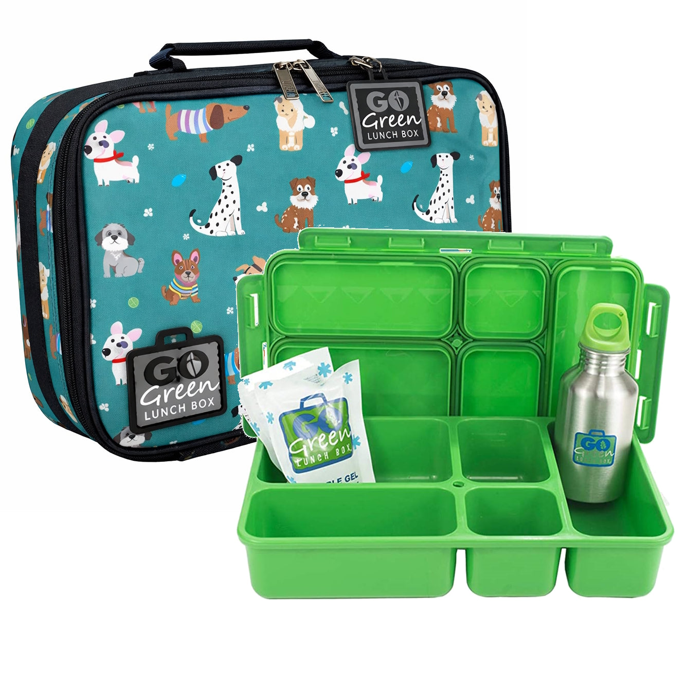 Go Green Leak-Proof Lunchbox Set