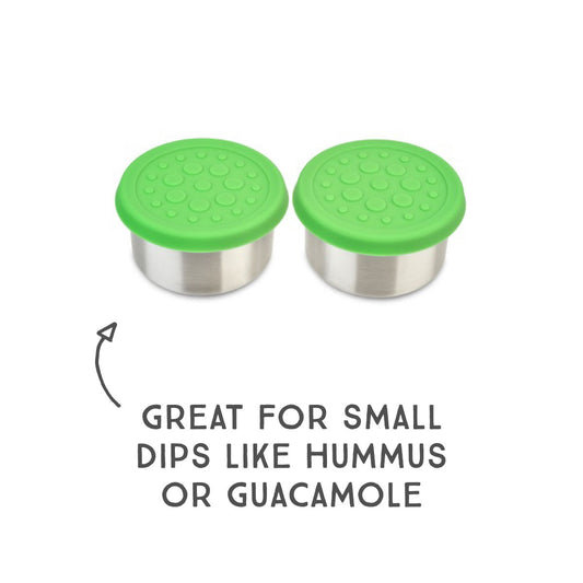 Lunchbots Medium (2.5 oz) Stainless Steel Dip Containers (Set of 2)