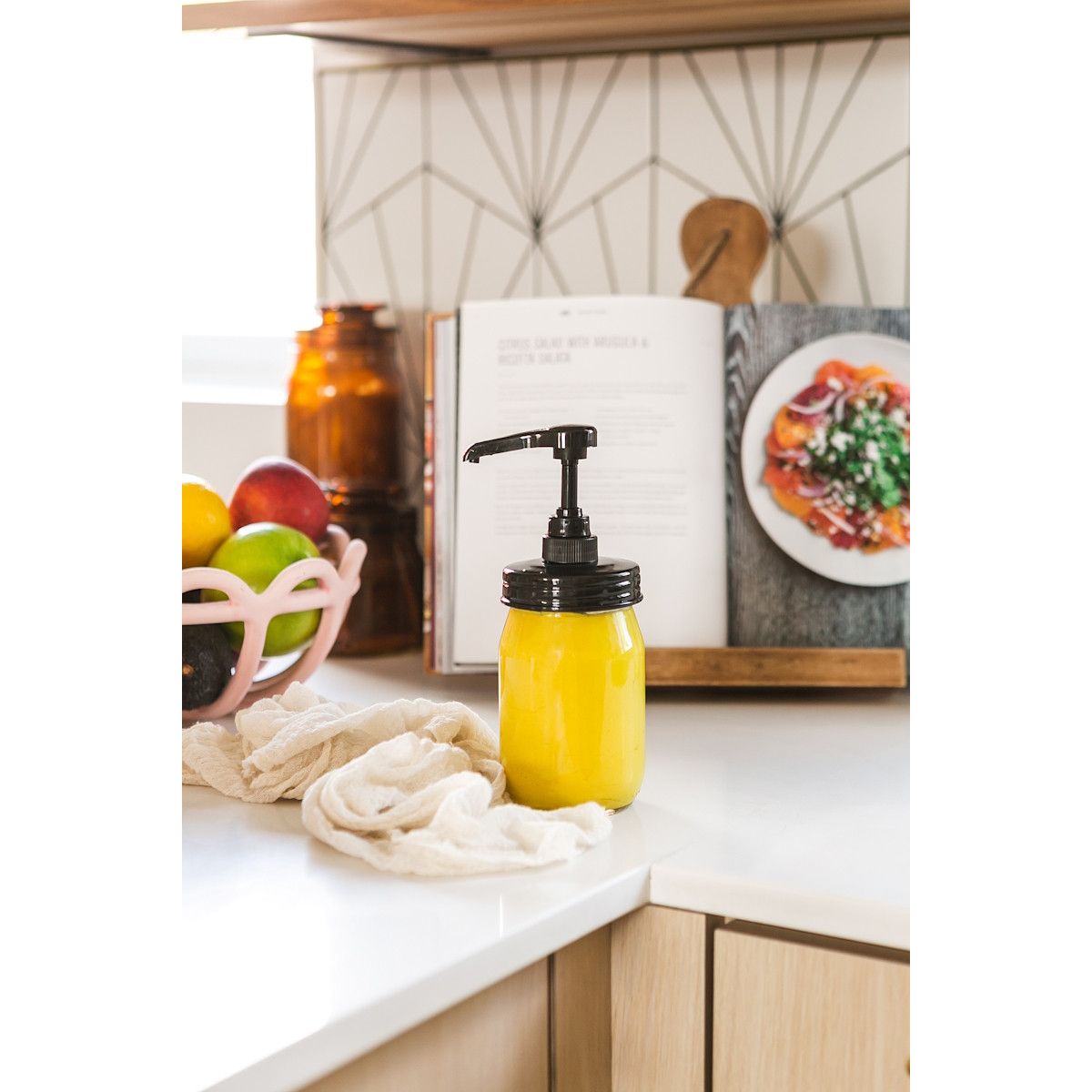 Jarmazing Mason Jar Syrup and Condiment Dispenser Lid (3 pack)