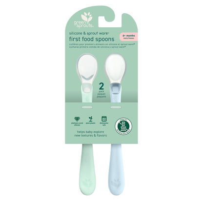 Green Sprouts Silicone & Sprout Ware® First Food Spoons – 2 Pack