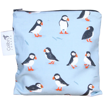 Colibri Large Reusable Sandwich & Snack Bag Puffins