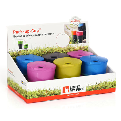 Light My Fire Pack-up-Cup 12-piece Display (Peacock)