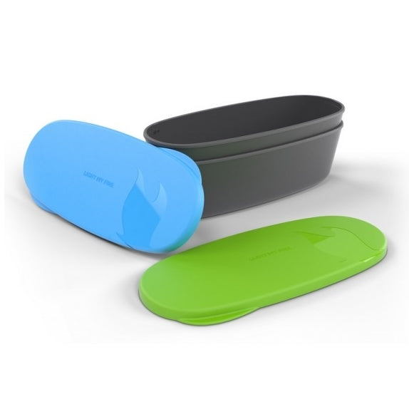 Light My Fire Snapbox Oval Container Green Cyan