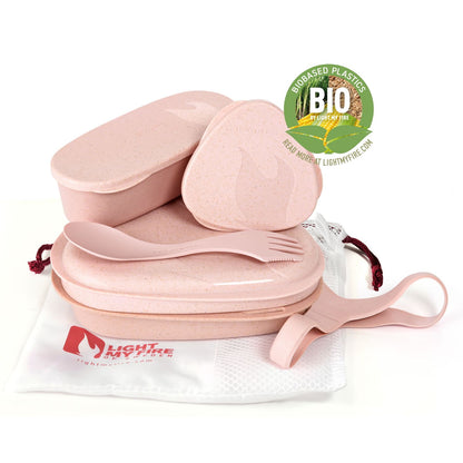 Light My Fire Lunch Kit Bio (Biobased Bioplastics) dustypink