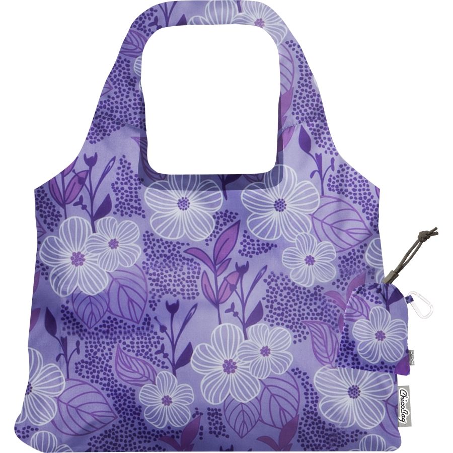 ChicoBag Vita Designer Shoulder Style Bag Purple Blooms Bliss
