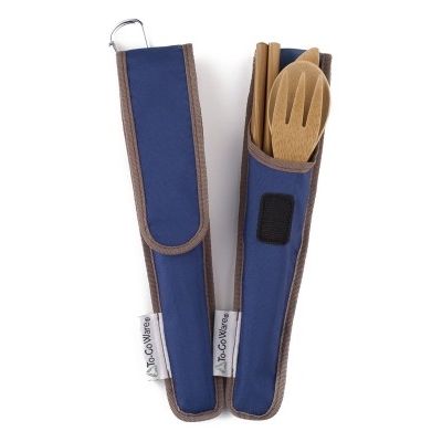 To Go Ware RePETe Bamboo Utensil Set Indigo (Dark Blue)