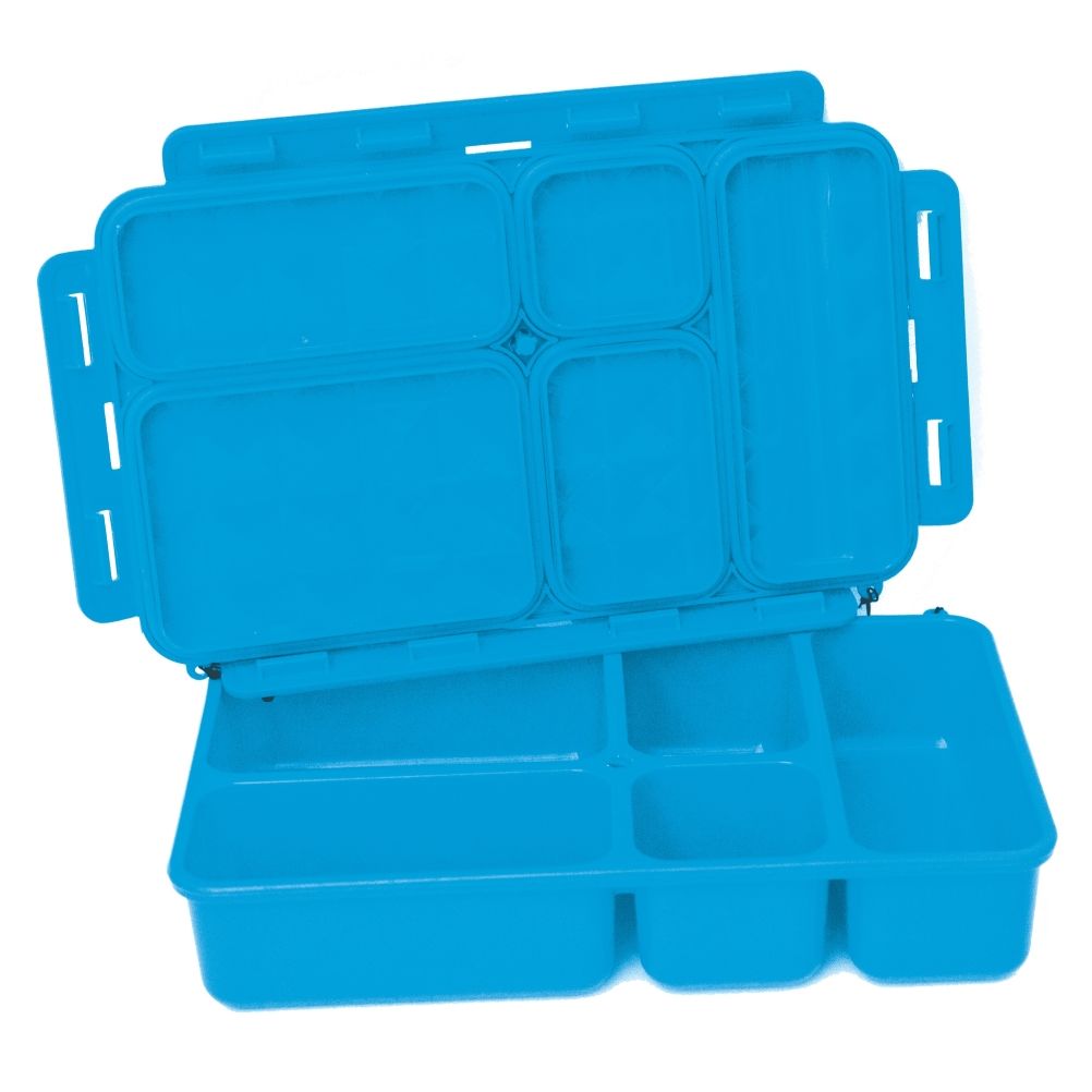 Go Green 5-compartment Leak-Proof Foodbox (Large) Blue