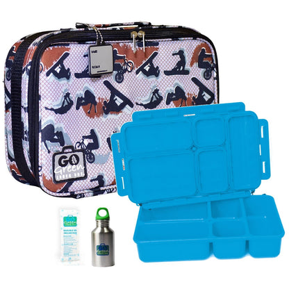 Go Green Leak-Proof Lunchbox Set Extreme with Green Food Box