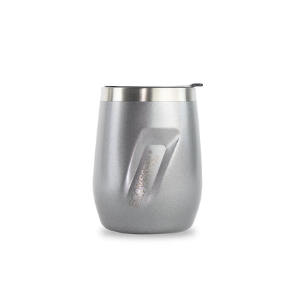 10 oz EcoVessel PORT Vacuum Insulated Stainless Steel Wine Cup Grey Smoke