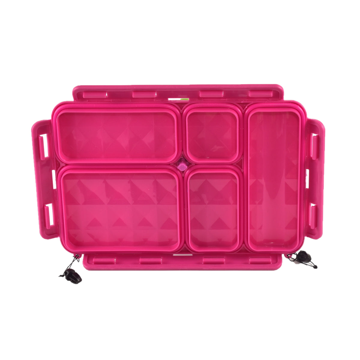 Go Green Lunchbox Replacement Lid Pink for Large 5-Compartment Foodbox