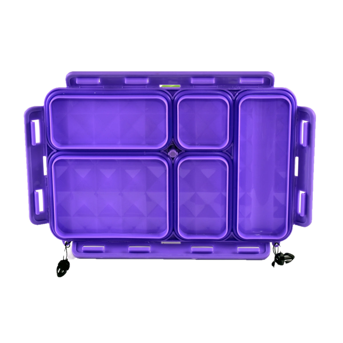 Go Green Lunchbox Replacement Lid Purple for Large 5-Compartment Foodbox