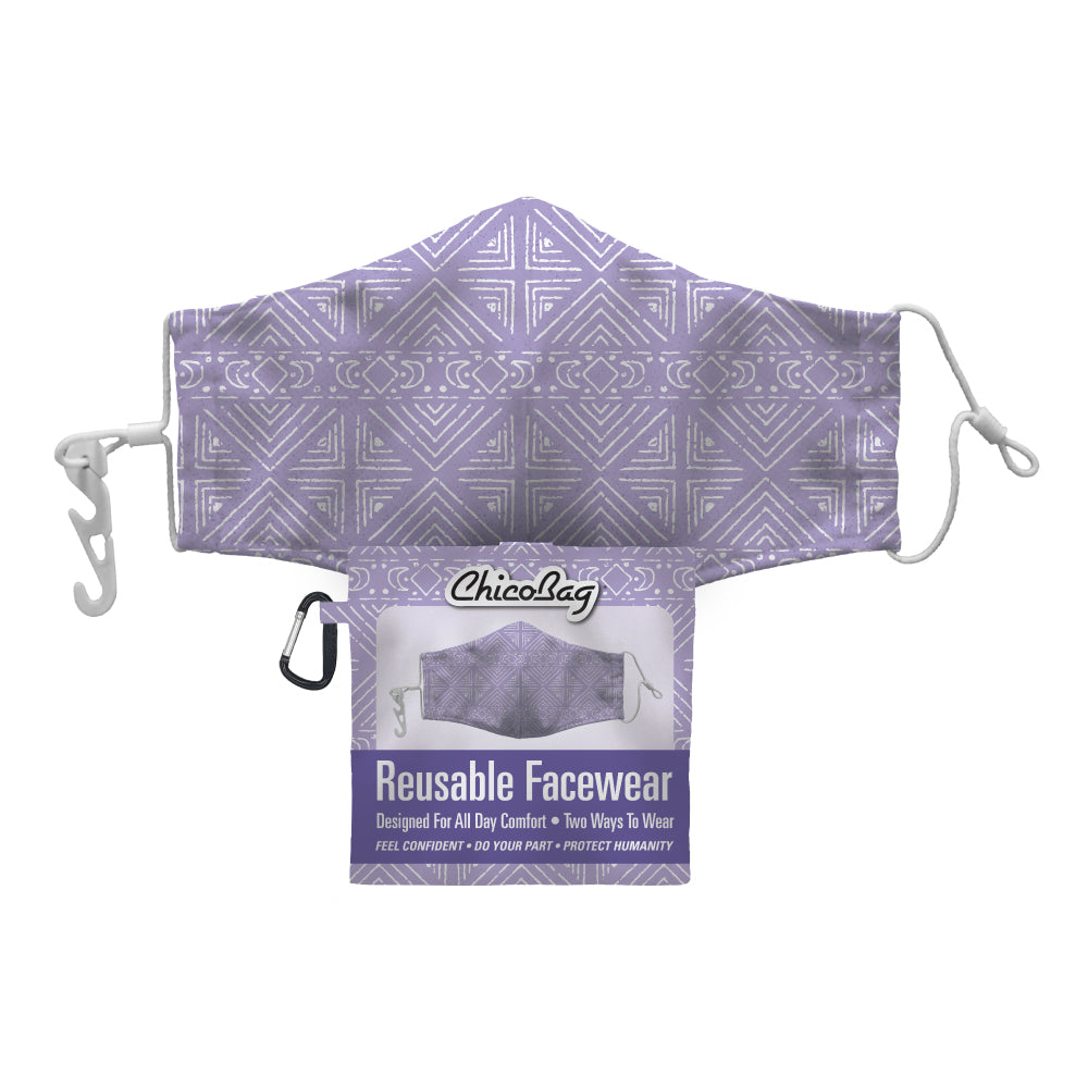 ChicoBag Reusable 2-Layer Facemask Lavender Moon