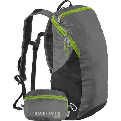 ChicoBag Travel Pack rePETe Pouchable Backpack Stormfront