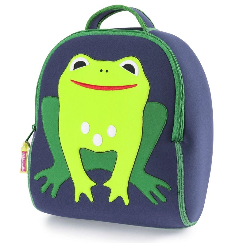 Dabbawalla Machine Washable Preschool Backpack Frog