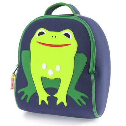 Dabbawalla Machine Washable Preschool Backpack Frog
