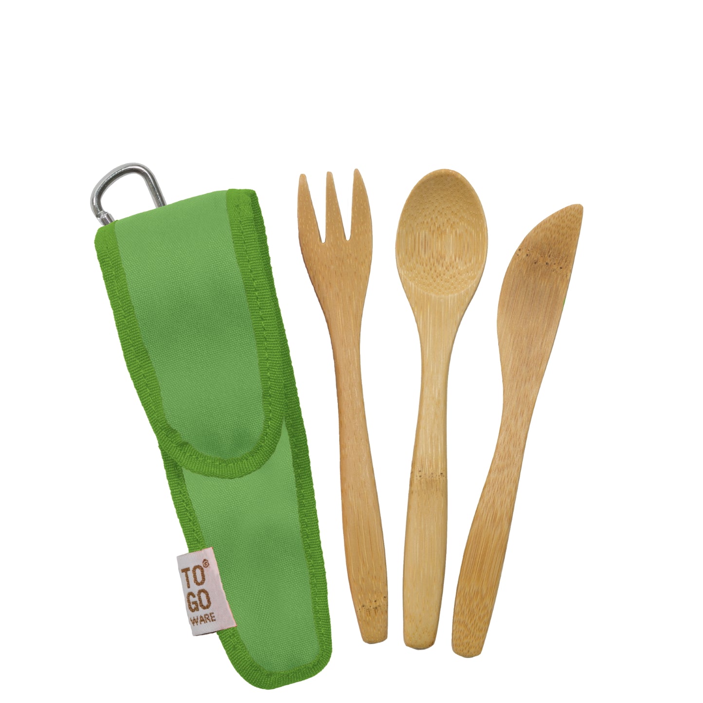 To Go Ware Bamboo Reusable Kids Utensil Set Kiwi (Green)