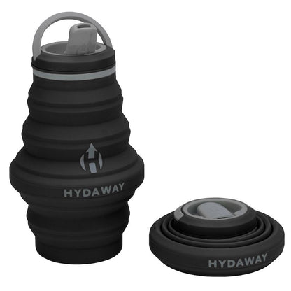Hydaway 17 oz Collapsible Water Bottle Midnight