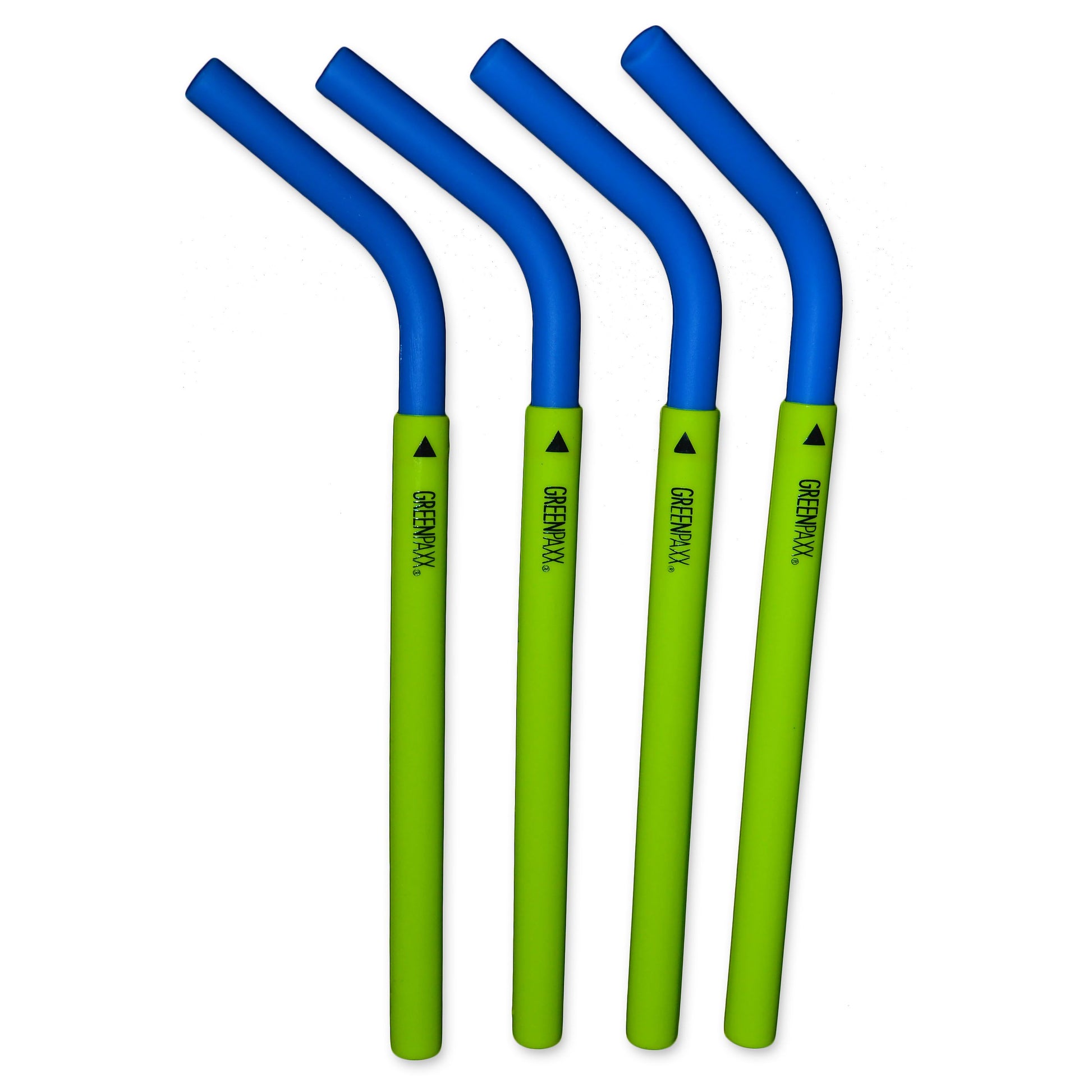 GreenPaxx Silicone 2-piece Reusable Straws Rocket Blue (Pack of 4)