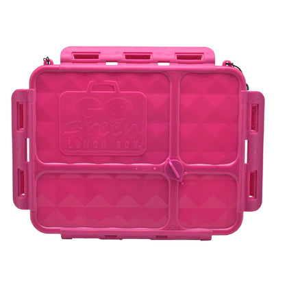 Go Green Lunchbox Replacement Lid Pink for Medium 4-Compartment Breakbox