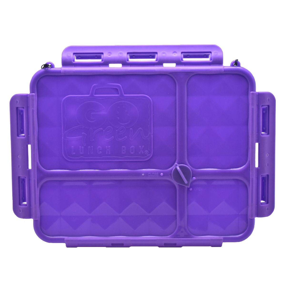 Go Green Lunchbox Replacement Lid Purple for Medium 4-Compartment Breakbox
