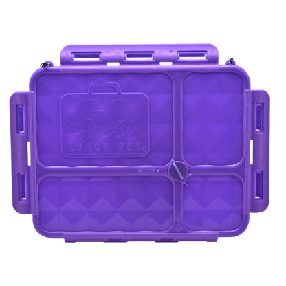 Go Green Lunchbox Replacement Lid Purple for Medium 4-Compartment Breakbox
