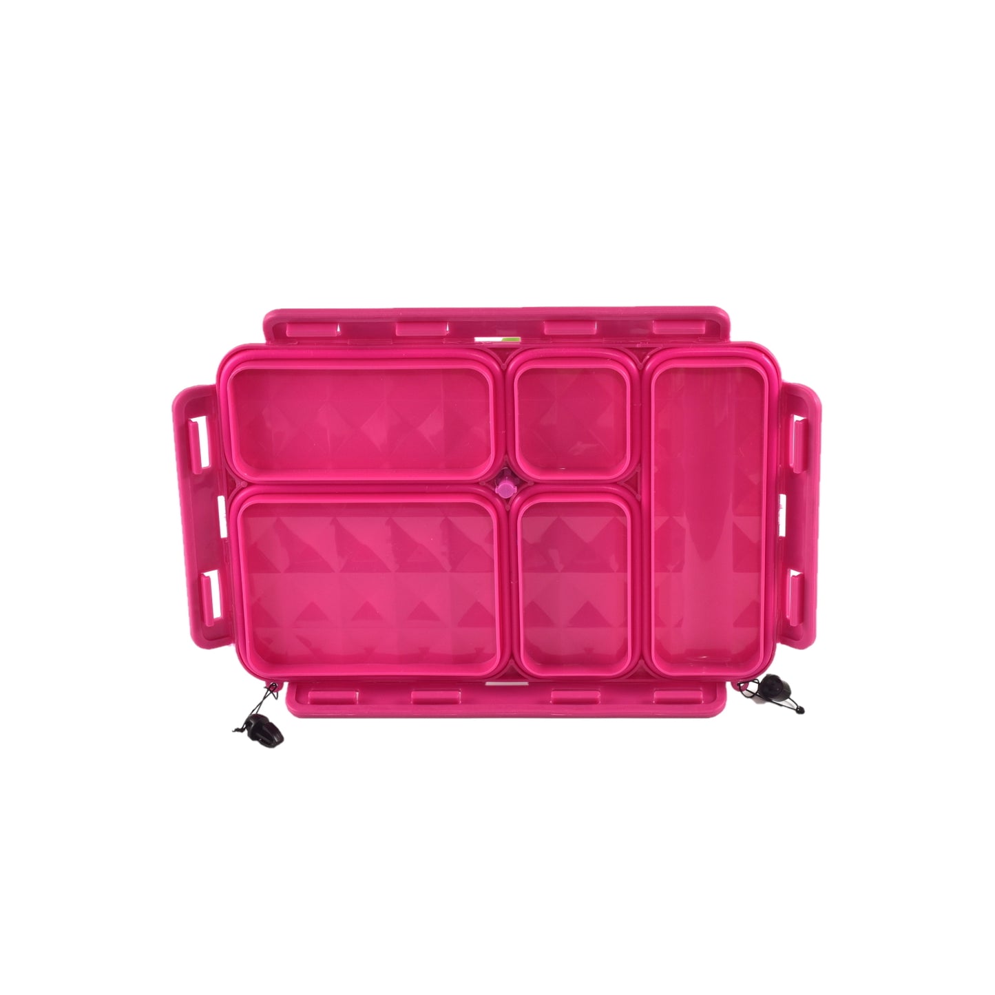 Go Green Lunchbox Replacement Lid Pink for Small 5-Compartment Snackbox