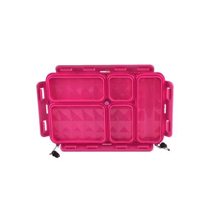 Go Green Lunchbox Replacement Lid Pink for Small 5-Compartment Snackbox