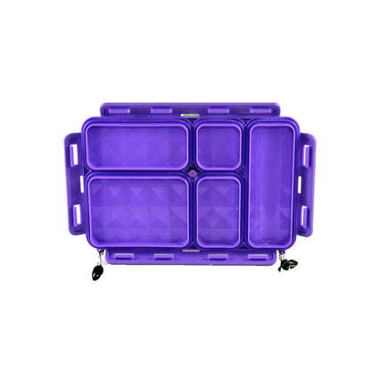 Go Green Lunchbox Replacement Lid Purple for Small 5-Compartment Snackbox