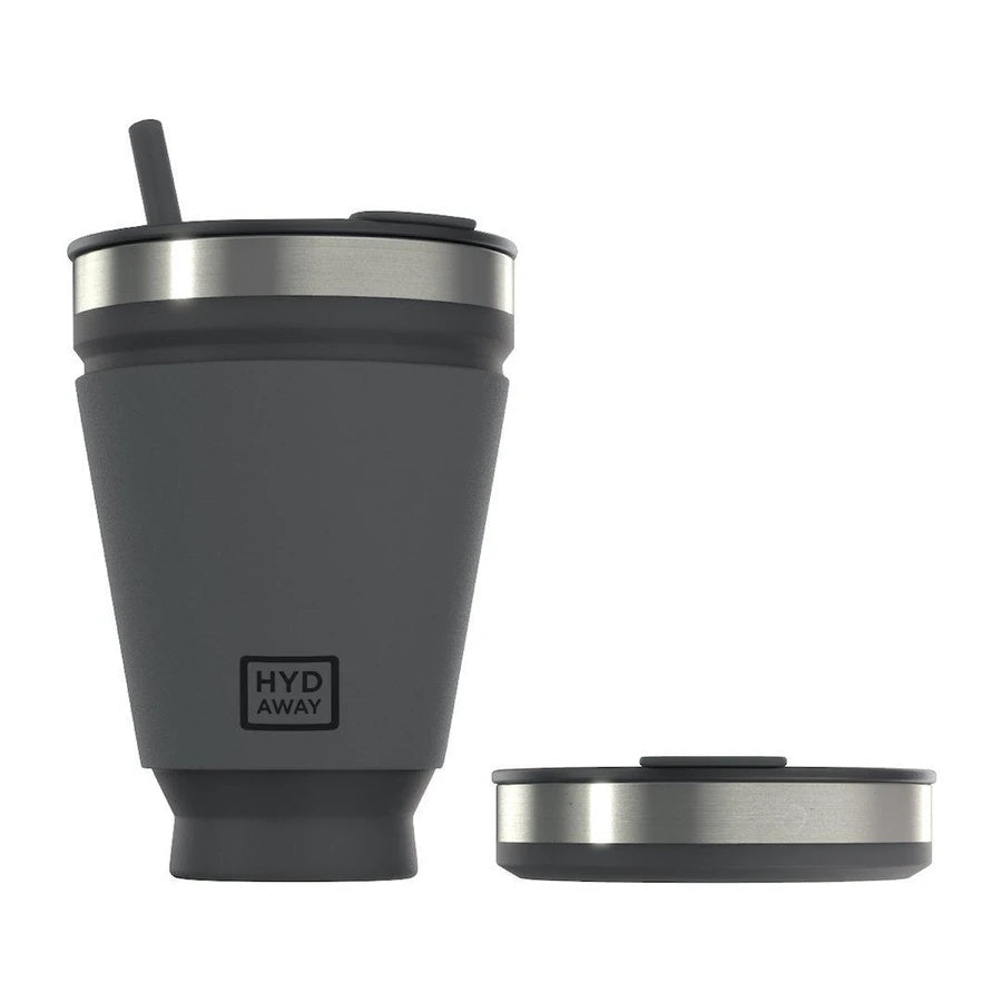 Hydaway 16 oz Collapsible Drink Tumbler Jet Black