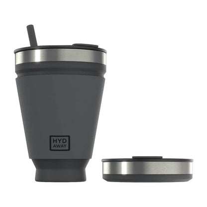 Hydaway 16 oz Collapsible Drink Tumbler Jet Black