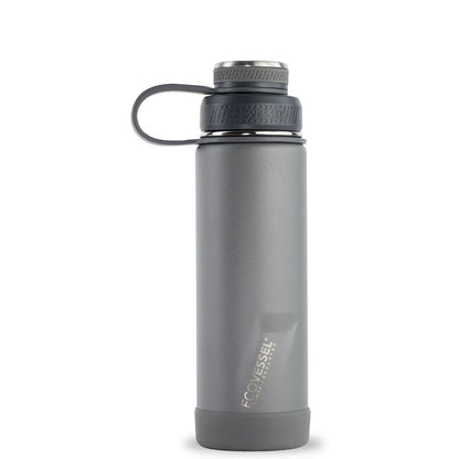 20 oz EcoVessel Boulder Insulated Stainless Steel Water Bottle Slate Gray