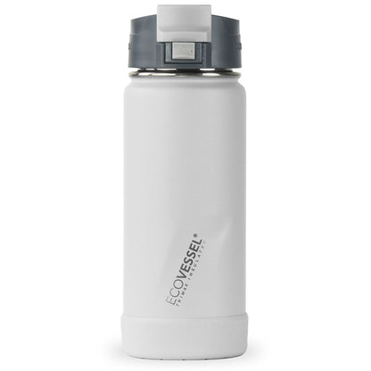 16 oz EcoVessel PERK Insulated Coffee & Tea Travel Mug Whiteout
