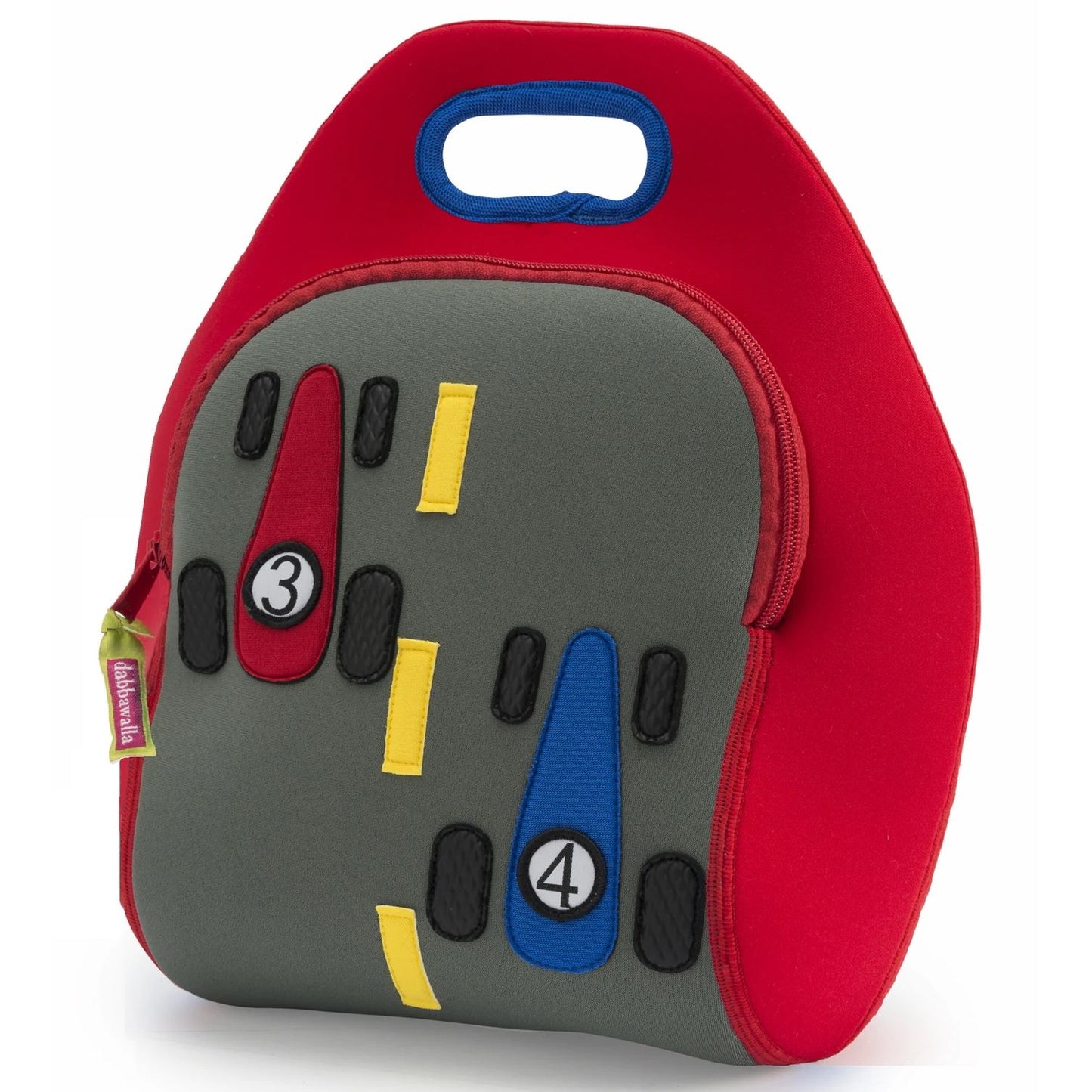 DabbaWalla Machine Washable Insulated Lunch Bag The Fast Track on Red