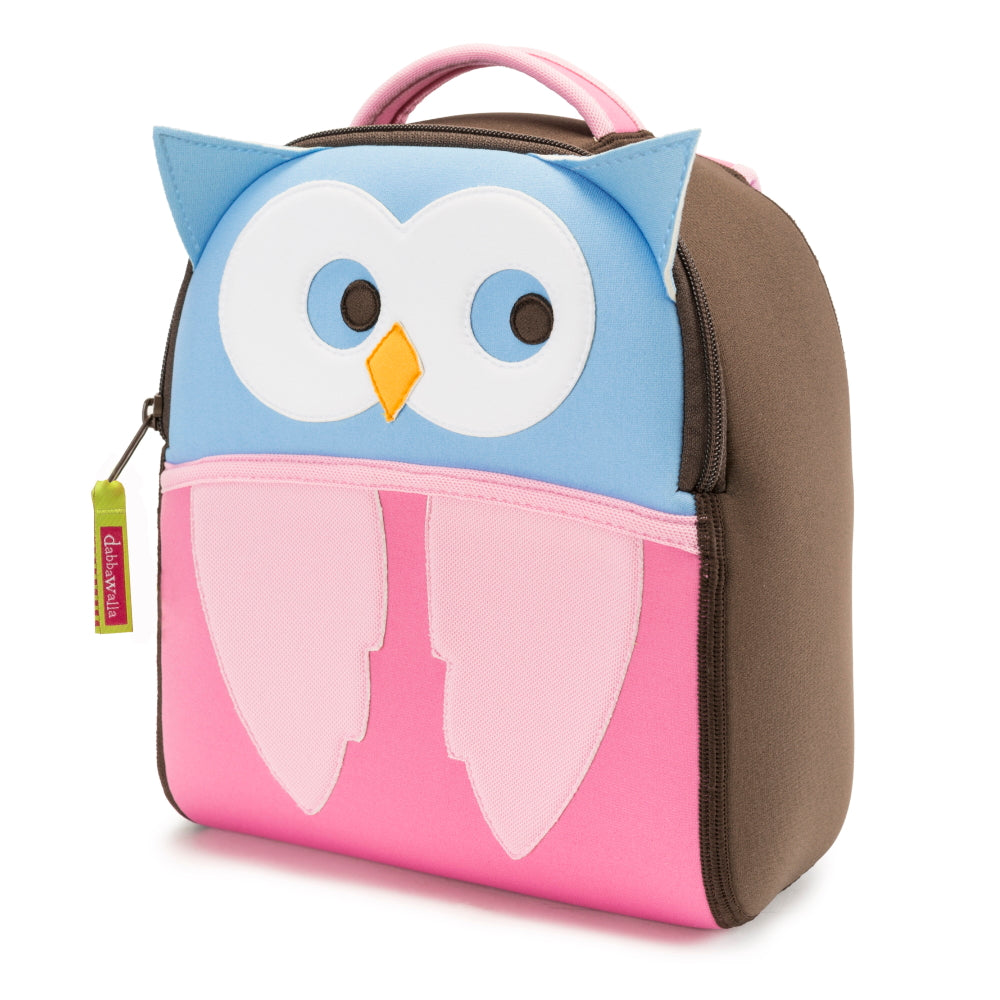 DabbaWalla Machine Washable Harness Backpack Hoot Owl