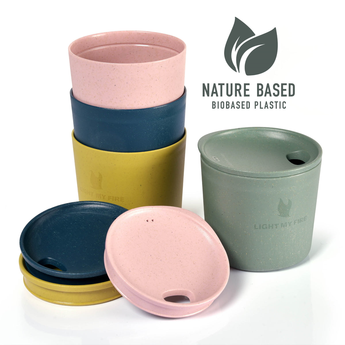 Light My Fire MyCup´n Lid Short 250 ml 4-pack Nature