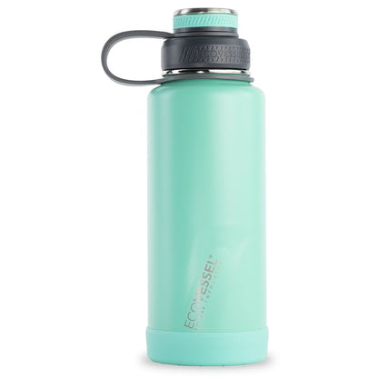32 oz EcoVessel Boulder Insulated Stainless Steel Water Bottle Aqua Breeze