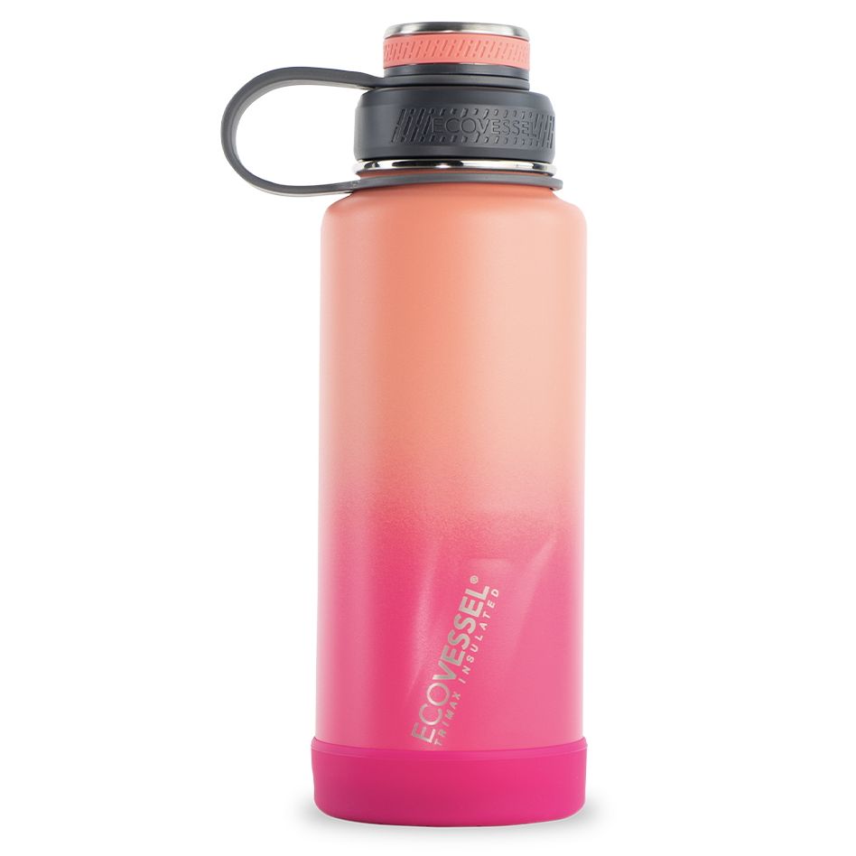 32 oz EcoVessel Boulder Insulated Stainless Steel Water Bottle Dawn Patrol