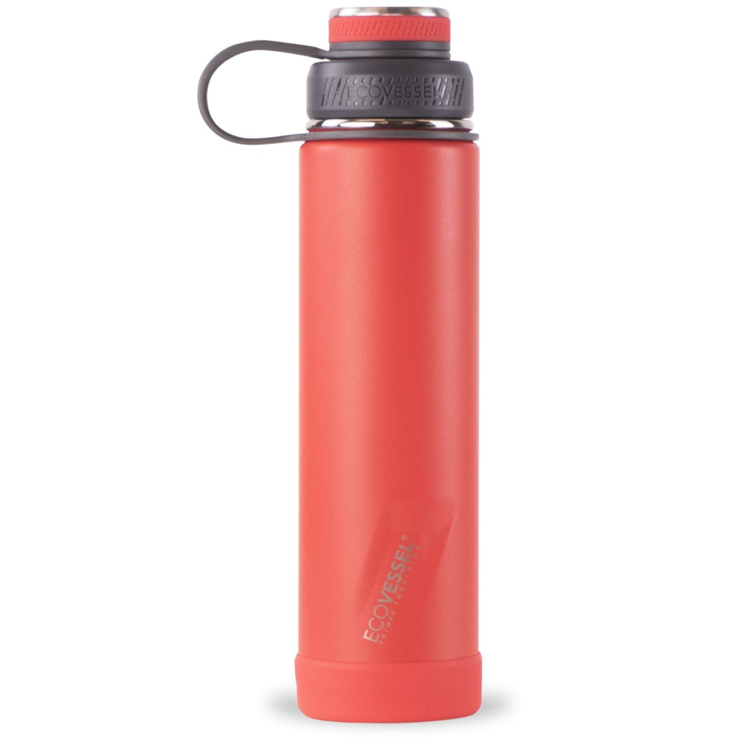 24 oz EcoVessel Boulder Insulated Stainless Steel Water Bottle Jazz Red