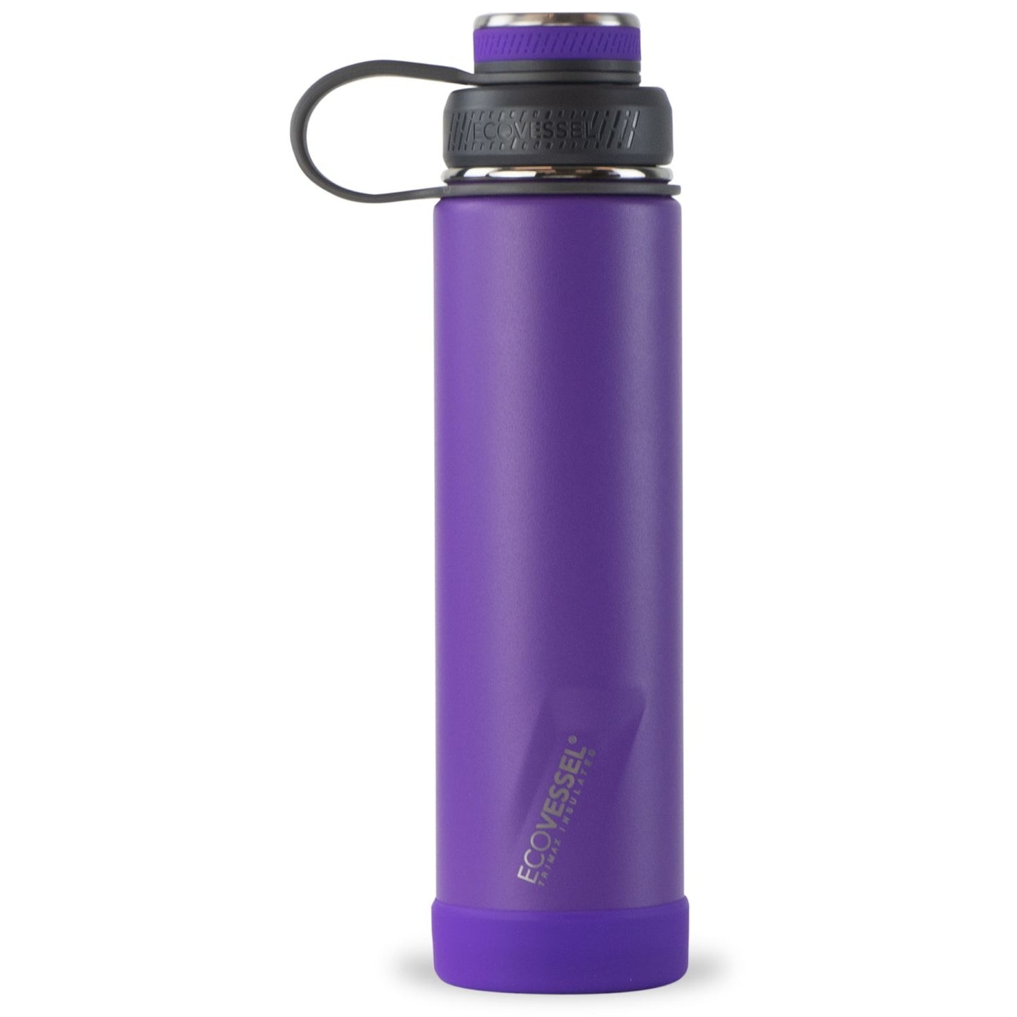 24 oz EcoVessel Boulder Insulated Stainless Steel Water Bottle Purple Haze