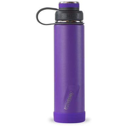 24 oz EcoVessel Boulder Insulated Stainless Steel Water Bottle Purple Haze