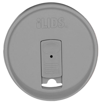 iLid Wide Mouth Mason Jar Drink Lid Gray